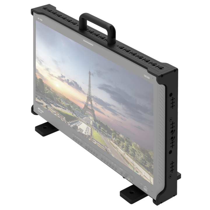 TVLogic LXM-240P-FM - 24" 4K/UHD 12G Quad Field Monitor with Multi-Mounting Cage