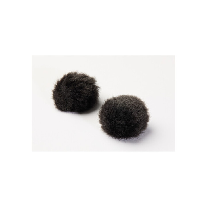 DPA Microphones AIR1-BLACK-S - AIR1 Universal Miniature Fur Windscreen (2-Pack, Small, Black)