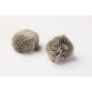 DPA Microphones AIR1-GRAY-S - AIR1 Universal Miniature Fur Windscreen (2-Pack, Small, Gray)