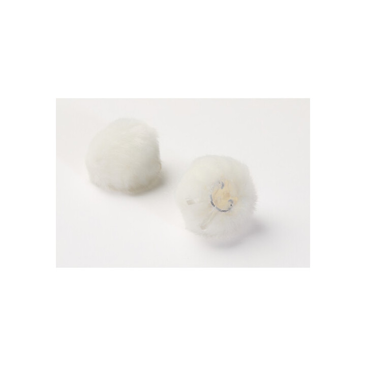 DPA Microphones AIR1-WHITE-L - AIR1 Universal Miniature Fur Windscreen (2-Pack, Large, White)