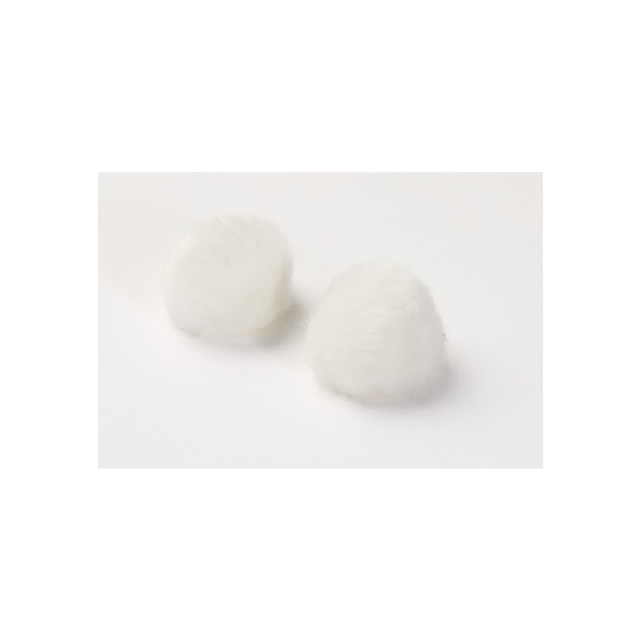 DPA Microphones AIR1-WHITE-L - AIR1 Universal Miniature Fur Windscreen (2-Pack, Large, White)