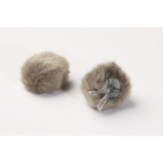 DPA Microphones AIR1-GRAY-L - AIR1 Universal Miniature Fur Windscreen (2-Pack, Large, Gray)