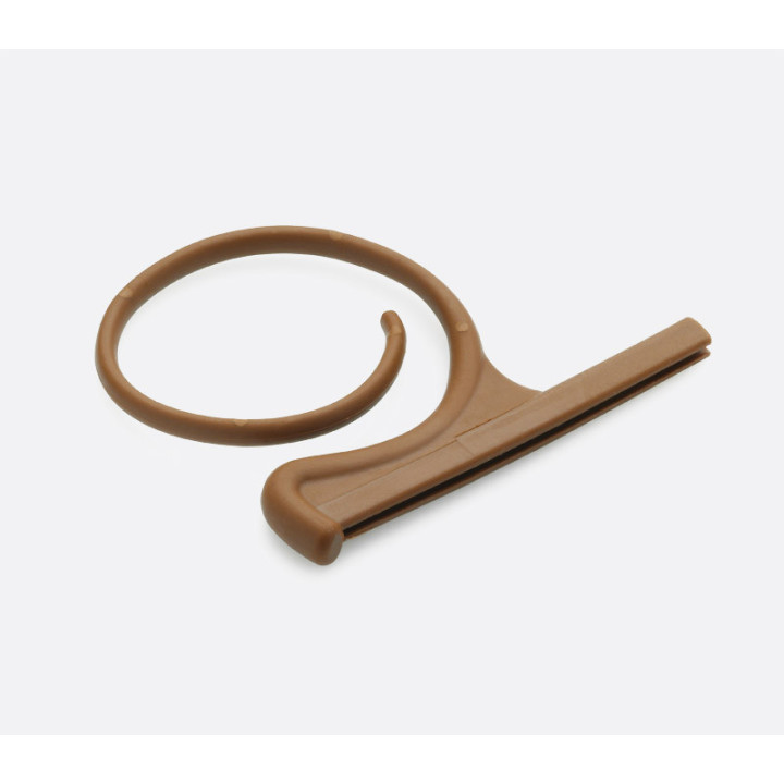 DPA Microphones HEC12P - Single-Ear Earset Mount in Brown