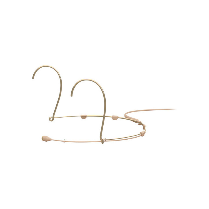 DPA Microphones 4066-OP-A-F34-LH - 4066 CORE+ Omnidirectional Headset Microphone with Locking 3.5mm Adapter (Medium, Beige)