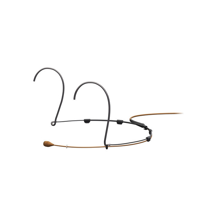 DPA Microphones 4066-OP-A-C03-LH-S - 4066 CORE+ Omnidirectional Headset Microphone with 3-Pin LEMO Adapter (Small, Brown)