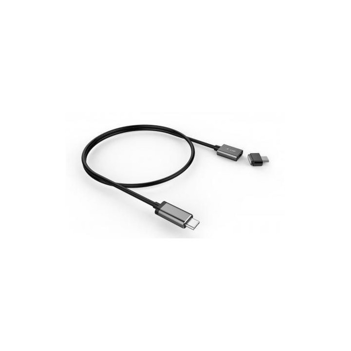 LMP 17083 - Magnetic Safety charging cable USB-C to USB-C up to 100W, 1.8 m - Space Gray