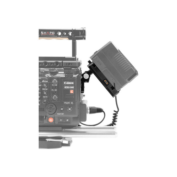 Shape C4VP - Pivoting Battery Plate for Canon EOS C400 (V-Mount)