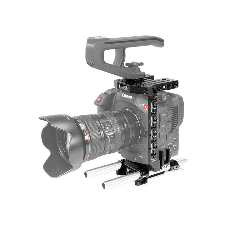 Shape C80ROD - Cage with 15mm LWS Base for Canon EOS C80