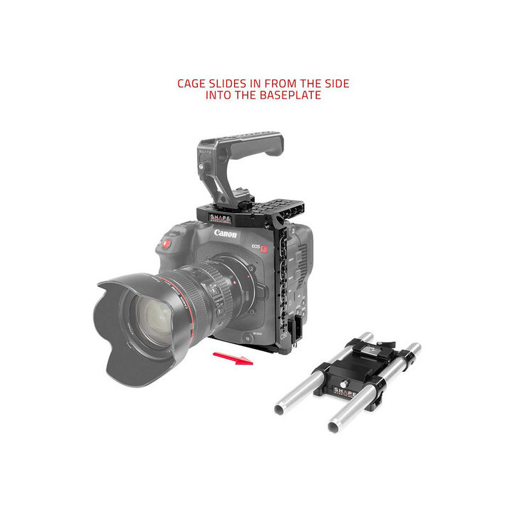Shape C80ROD - Cage with 15mm LWS Base for Canon EOS C80