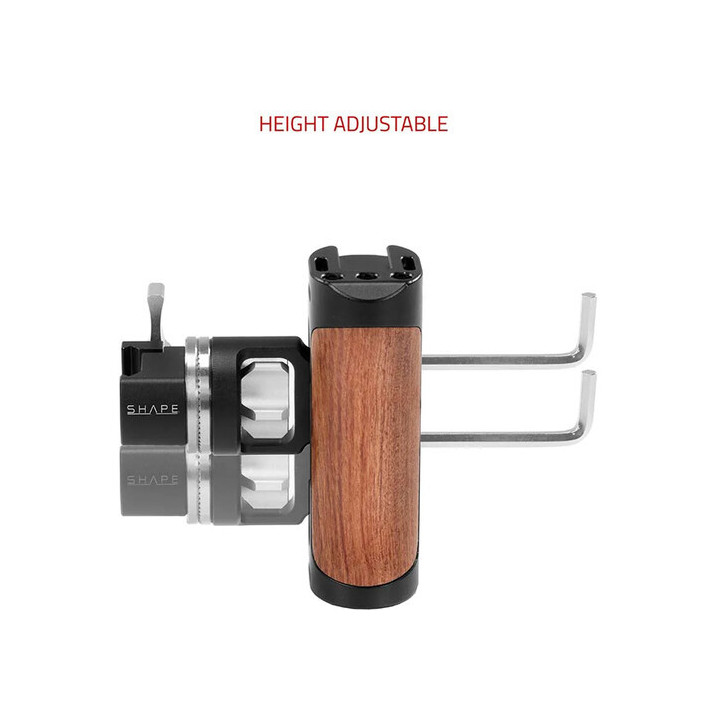 Shape SUPNR - Universal Pivoting Side Handgrip and NATO Clamp with ARRI Rosette
