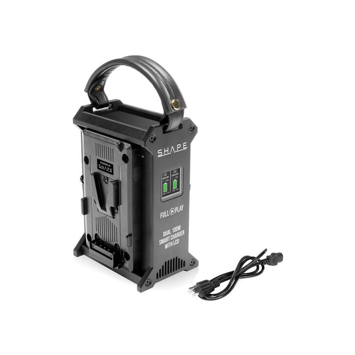 Shape V10PWC - FULL PLAY Dual V-Mount 100W Fast Charger with LCD