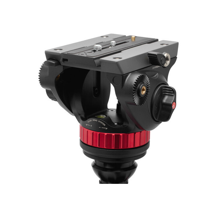 Manfrotto MVK502055CXPROV - 4-Section Carbon Fiber Video Tripod Kit with Fluid Head