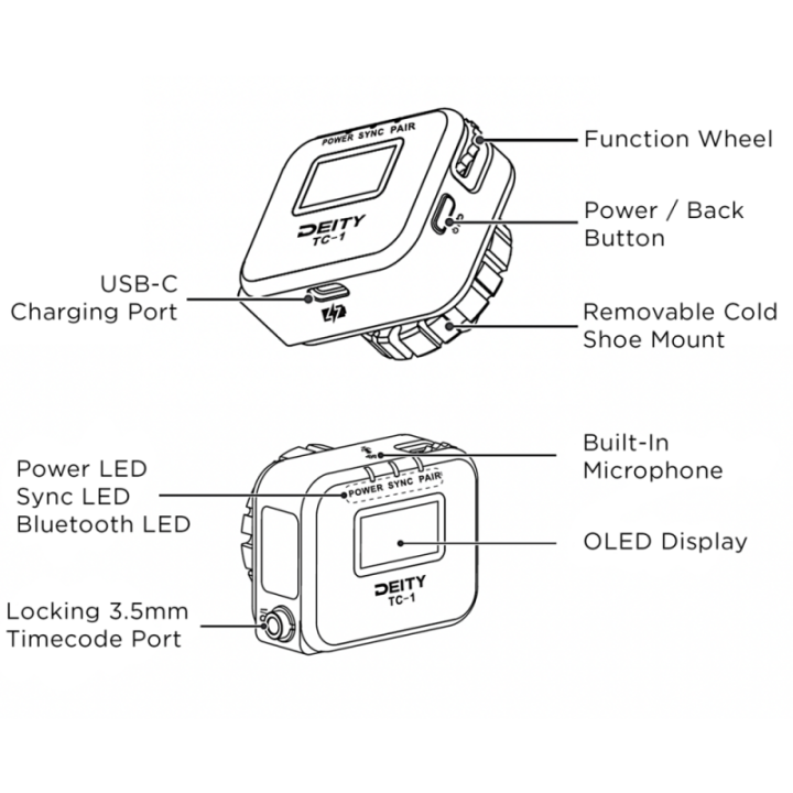 Deity DY-6977162453774 - TC-1 Timecode device Double Kit