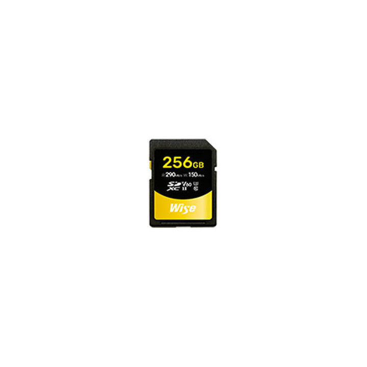 Wise WI-SD-S256 - 256GB SDXC UHS-II V60 Memory Card