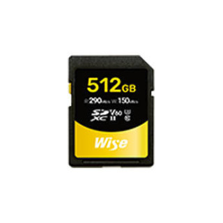Wise WI-SD-S512 - 512GB SDXC UHS-II V60 Memory Card