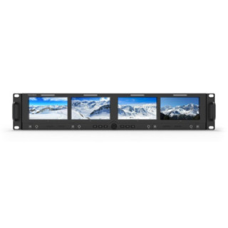Konvision KRM-404U - 4 x 4.2" 4K Quad Rackmount LCD Monitor