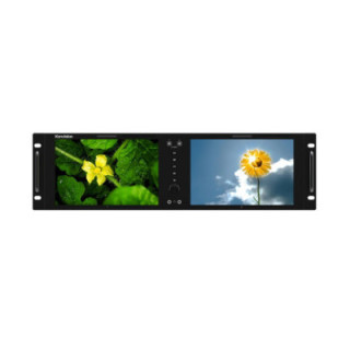Konvision KRM-802U - 2 x 8" 4K Dual Rackmount LCD Monitor