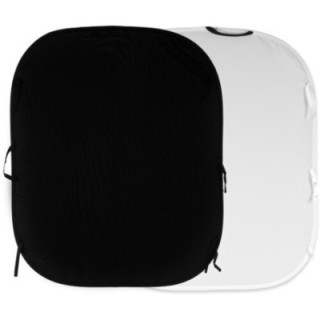 Manfrotto LL LB5921 -  Collapsible Reversible Background (Black/White, 6 x 7')