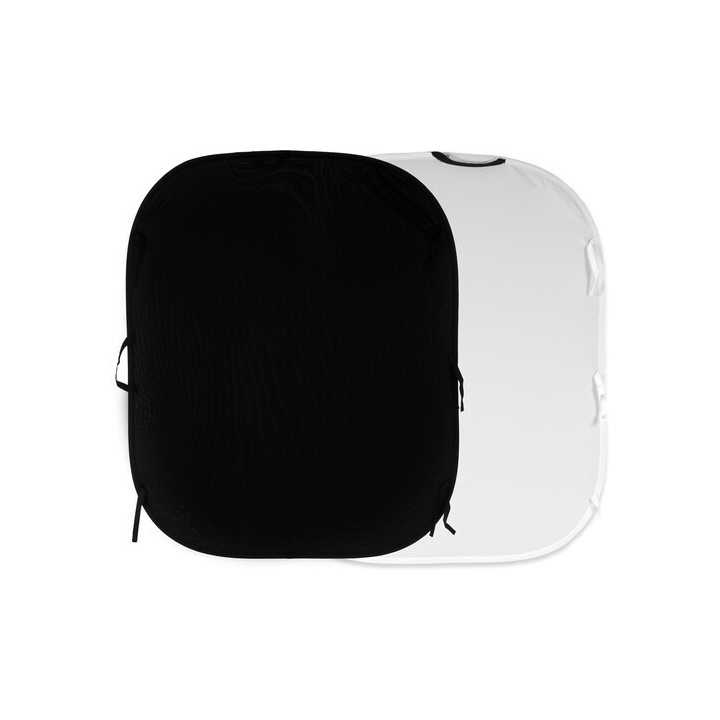 Manfrotto LL LB5921 -  Collapsible Reversible Background (Black/White, 6 x 7')