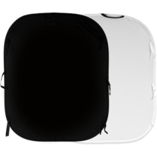 Manfrotto LL LC5621 - Collapsible Reversible Background (Black/White, 5 x 6')