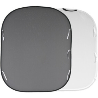Manfrotto LL LB56GW - Collapsible Reversible Background (White/Mid Gray, 5 x 6')