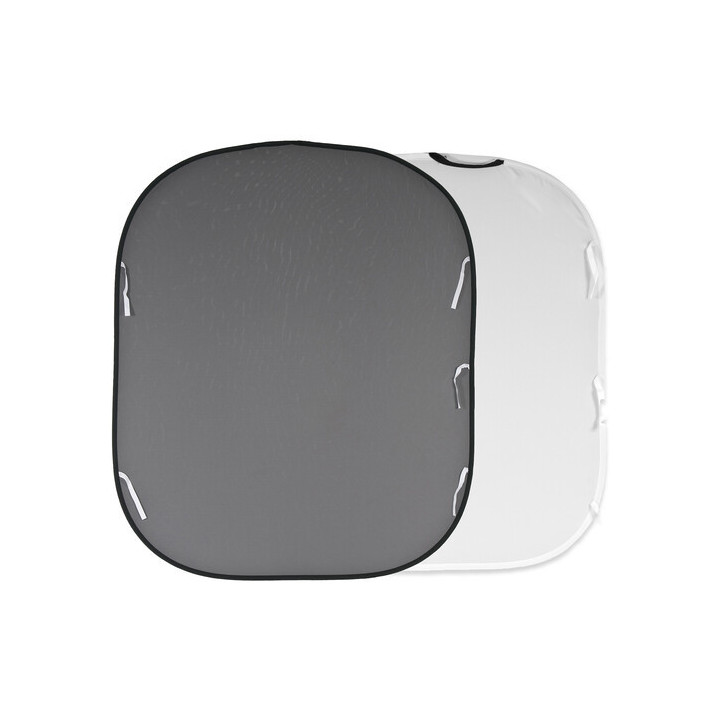 Manfrotto LL LB56GW - Collapsible Reversible Background (White/Mid Gray, 5 x 6')