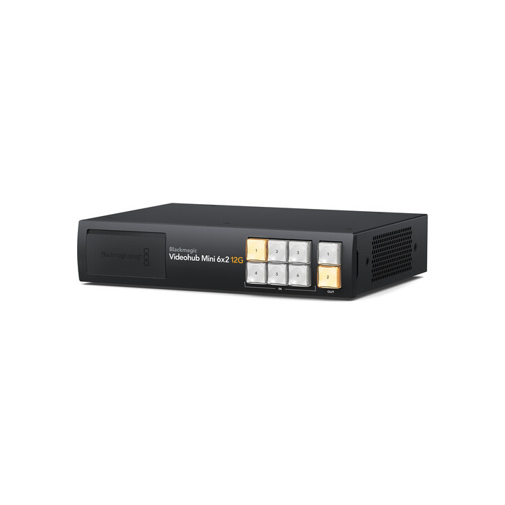 Blackmagic BM-VHUBSMTI12G0602 - Videohub Mini 6x2 12G Router