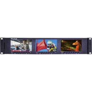 Marshall ML-503 - Triple 5" 1920X1080 LCD 2RU Rack Mount Monitor