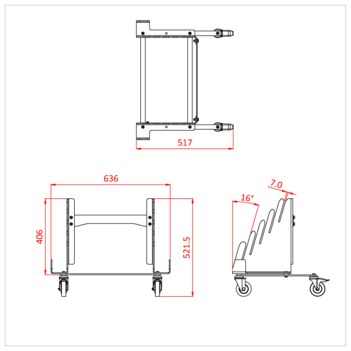 Doughty T54252 - Tank Trap Floor Stand (with wheels)