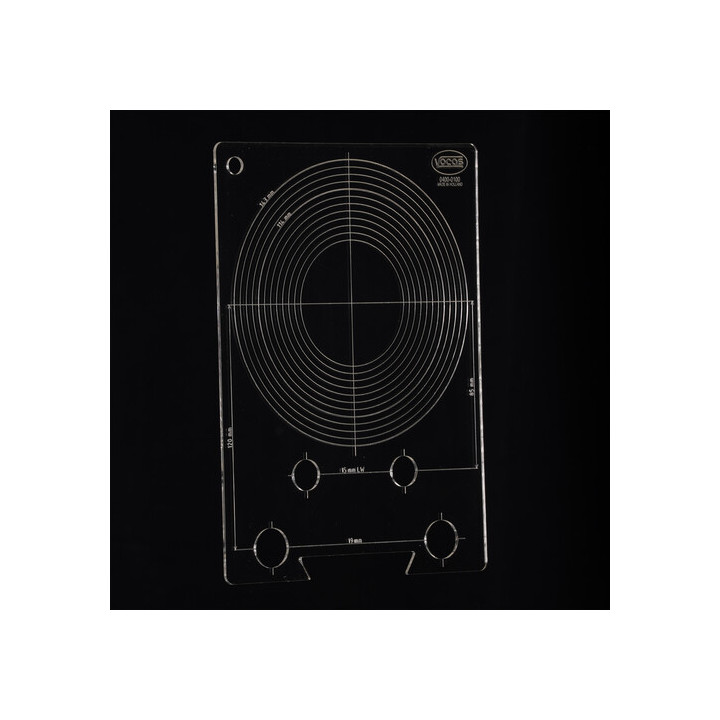 Vocas 0400-0100 - Alignment card for 15 mm LW and 19 mm rails