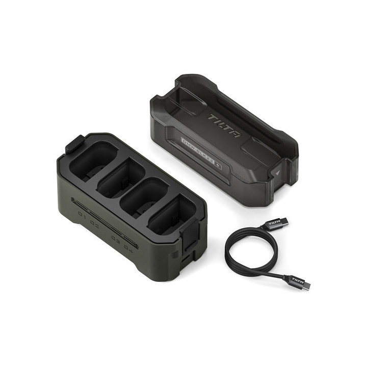 Tilta TBC-BLK22-A-GN - DMW-BLK22 Charging Station Battery Kit (2 Batteries) - Green