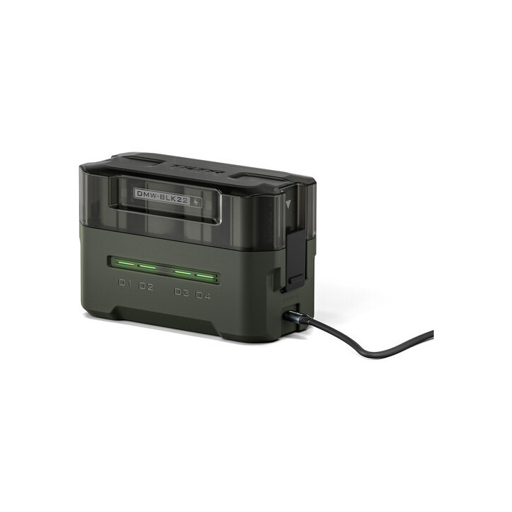 Tilta TBC-BLK22-B-GN - DMW-BLK22 Charging Station Battery Kit (4 Batteries) - Green