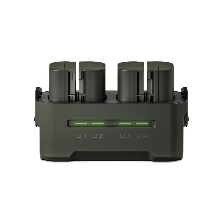 Tilta TBC-E6P-B-GN - LP-E6P Charging Station Battery Kit (4 Batteries) - Green
