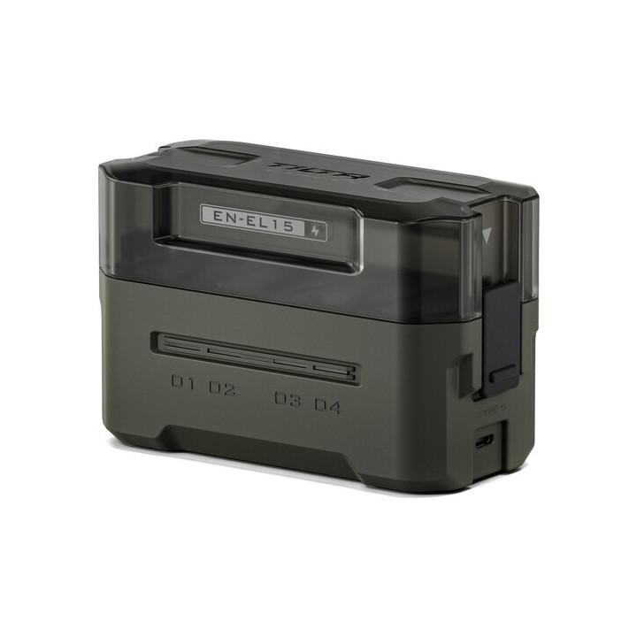 Tilta TBC-EL15C-B-GN - EN-EL15C Charging Station Battery Kit (4 Batteries) - Green