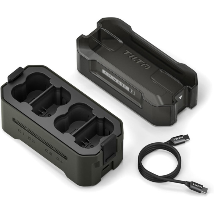 Tilta TBC-W235-A-GN - NP-W235 Charging Station Battery Kit (2 Batteries) - Green