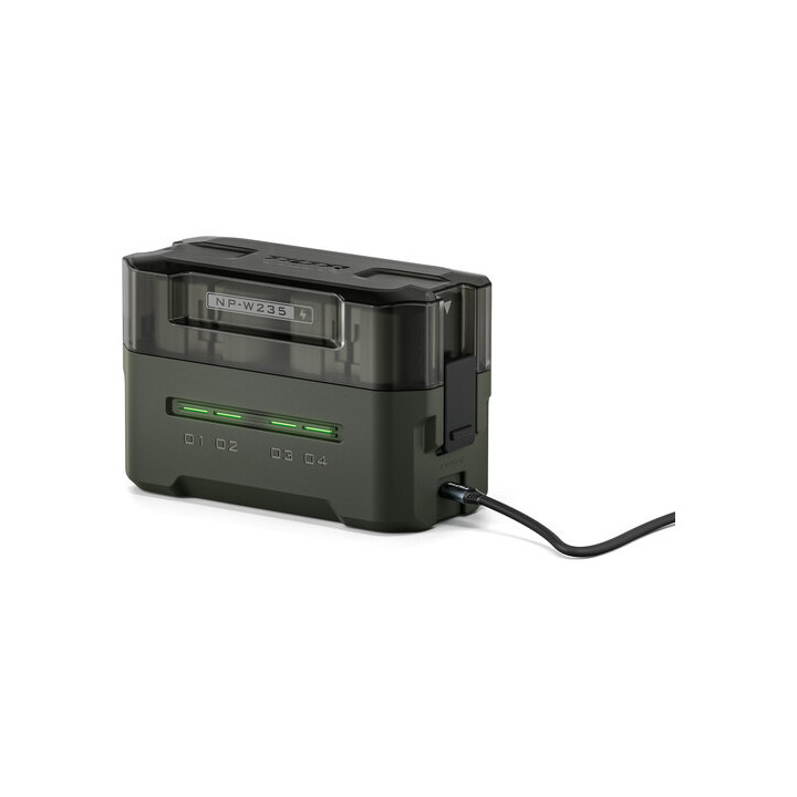 Tilta TBC-W235-B-GN - NP-W235 Charging Station Battery Kit (4 Batteries) - Green