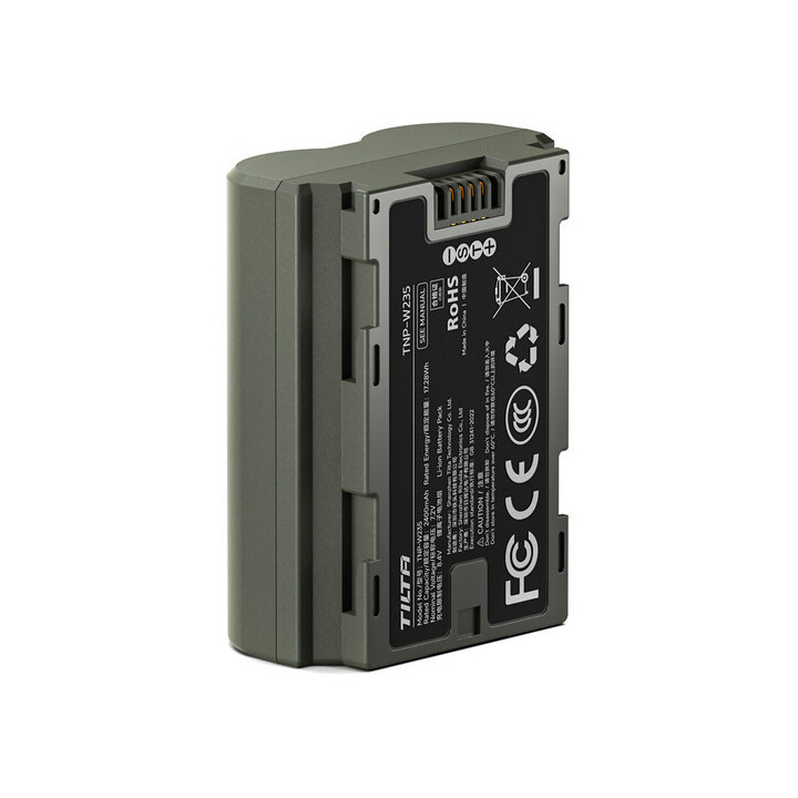 Tilta TNP-W235-GN -  NP-W235 Battery with USB-C Input (2400mAh) - Green