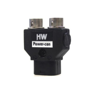 Hawkwoods PC-HR2 - Power-Con 2-pin (M) - Dual Hirose 4-pin Female Socket