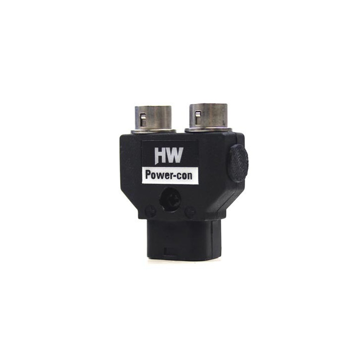 Hawkwoods PC-HR2 - Power-Con 2-pin (M) - Dual Hirose 4-pin Female Socket