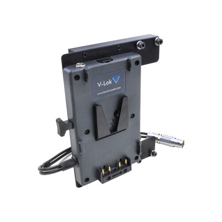 Hawkwoods VL-CFM2 - Arri Alexa Mini V-Lok side plate - 1x Power-Con, 1x Lemo2P