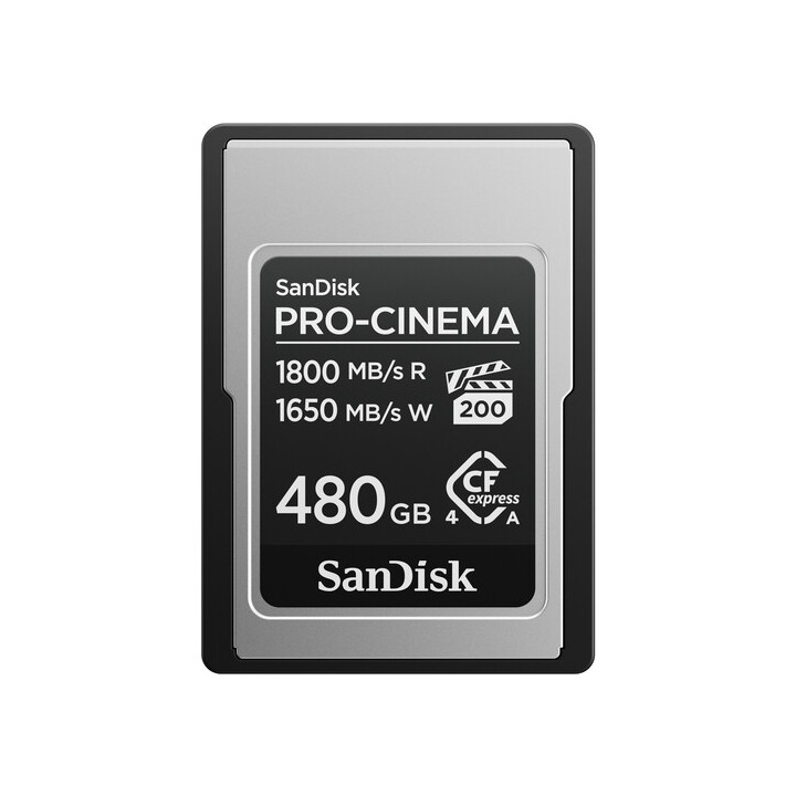 Sandisk SDCFEA-480G-GN4NN - 480GB PRO-CINEMA CFexpress Type A Memory Card