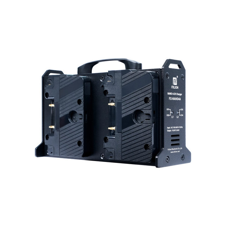FXLion FX-NANO4A - 4 Channel Charger for NANO Gold-Mount batteries