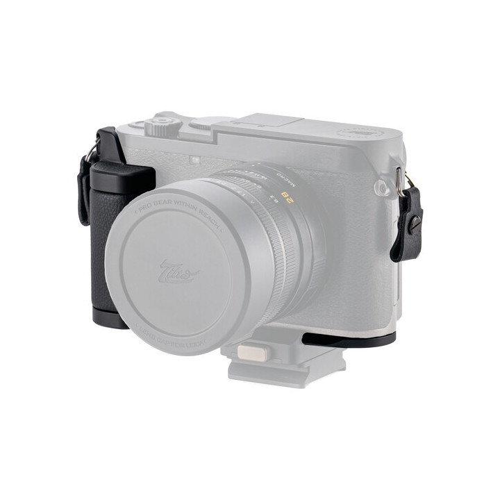 Tilta TA-T76-LG-B - Mounting Baseplate with Leather Grip for Leica Q3 - Black