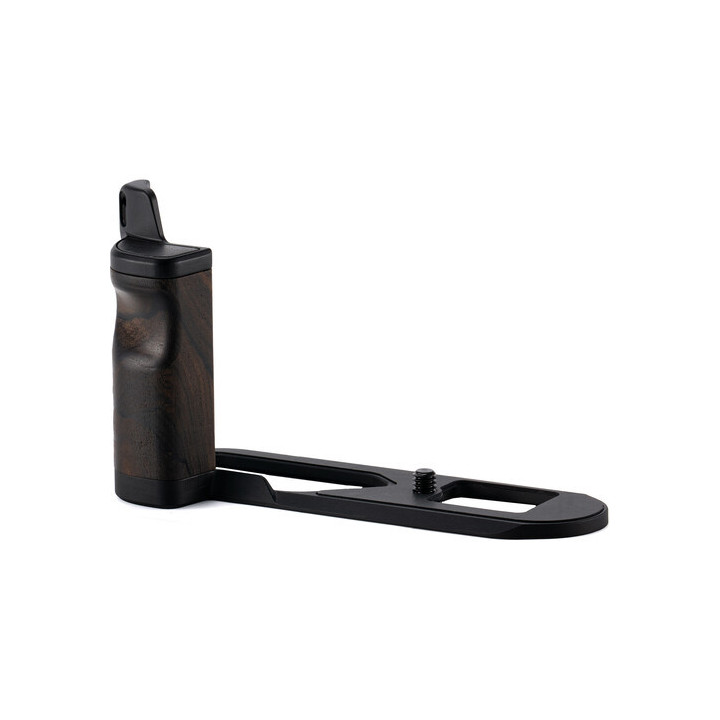 Tilta TA-T76-WG-B - Mounting Baseplate with Wooden Grip for Leica Q3 - Black
