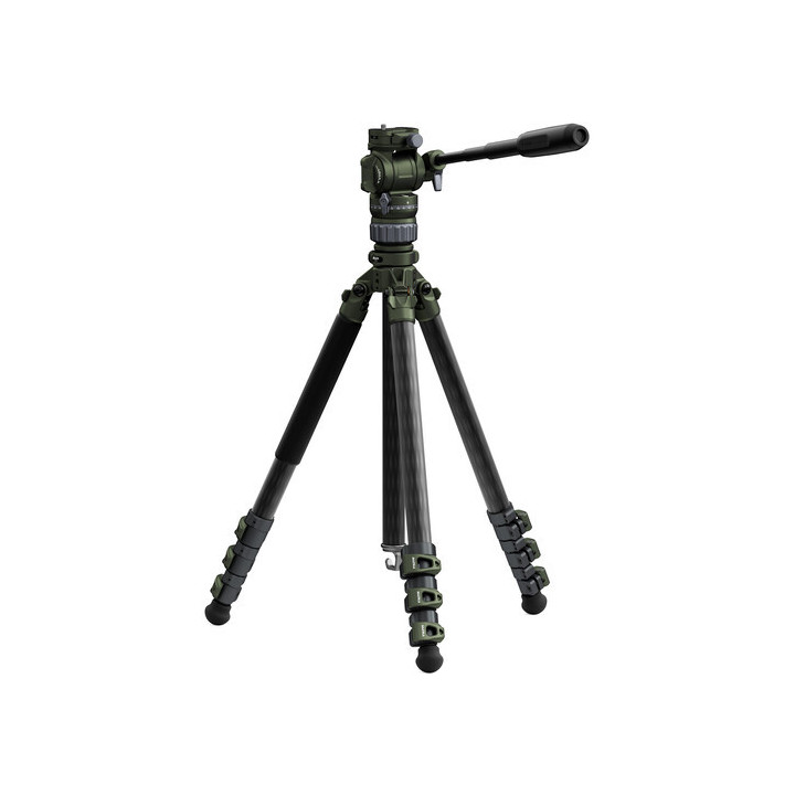 Tilta TT-VH05-FB-FG - Travel Video Fluid Head with Flat Base (5KG) - Forest Green