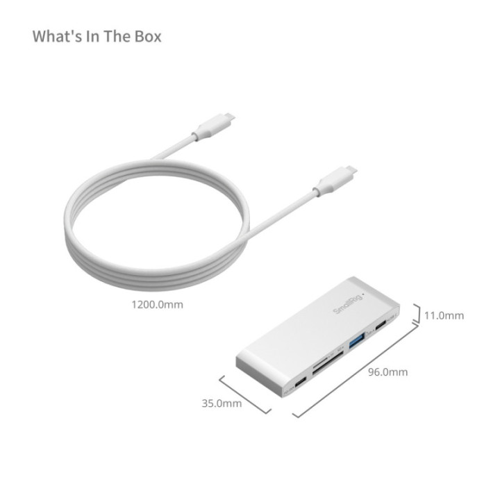 Smallrig 4746 - 5-in-1 Memory Card Reader for Travel Photography