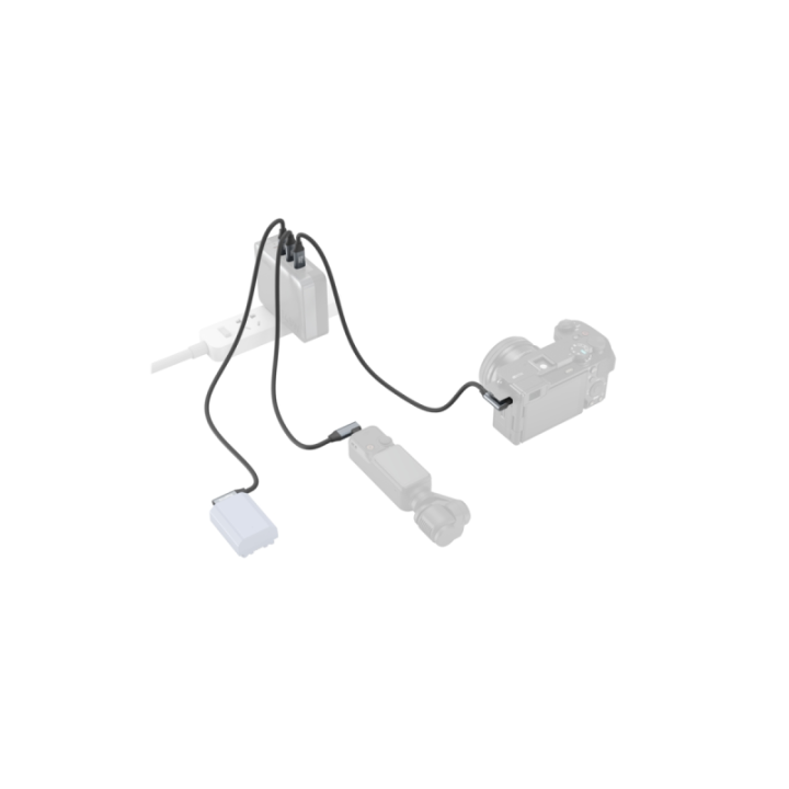 Smallrig 4791 - USB-C (Straight) to USB-C (Angled) Coiled Data Cable