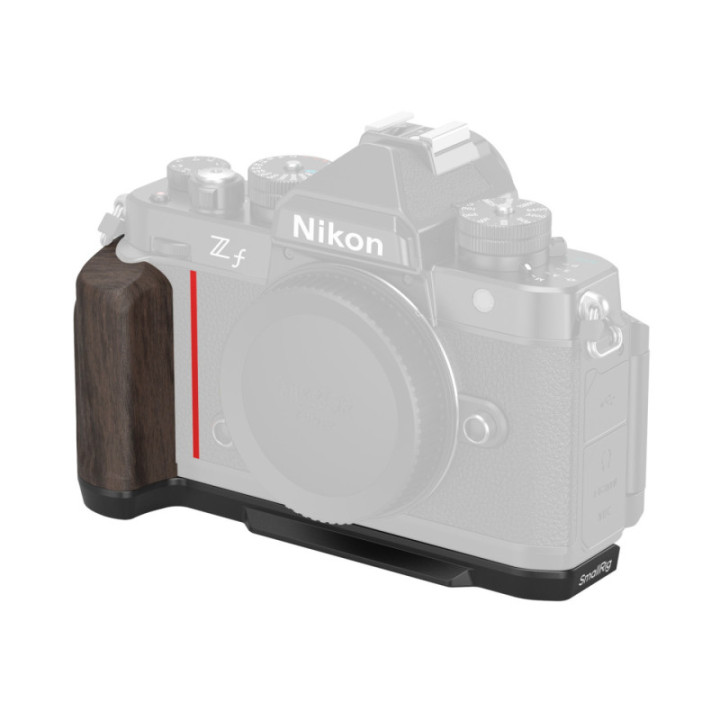 Smallrig 4801 - L-Shape Mount Plate with Wooden Handle for Nikon Z f