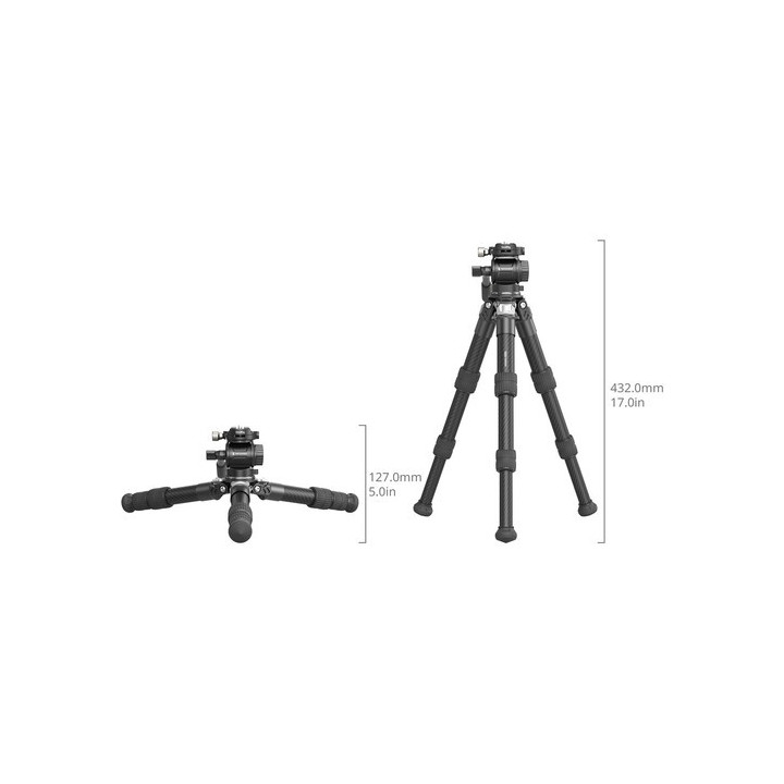Smallrig 5025 - Heavy Duty Carbon Fiber Tabletop Tripod Kit
