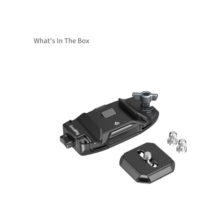 Smallrig 5053 - Camera Clip with Quick Release Mount Plate Kit